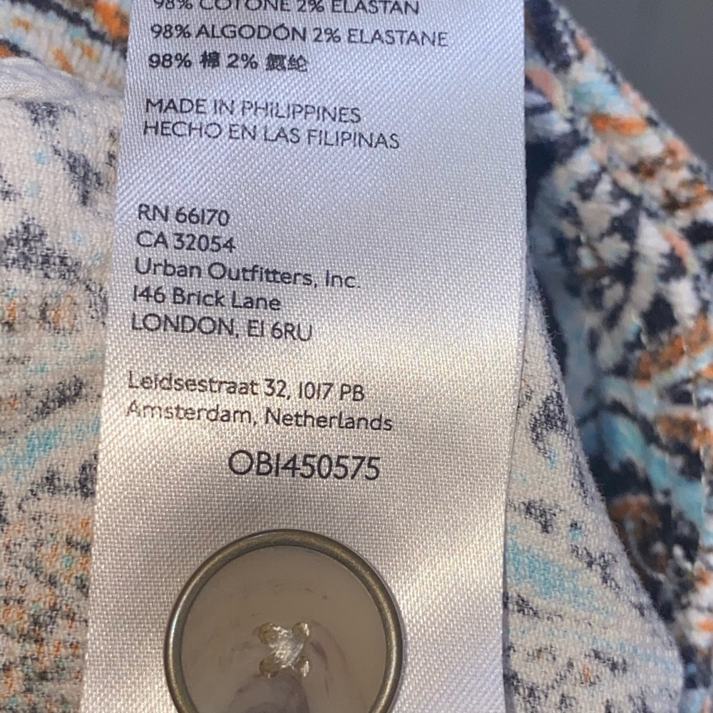 Anthropologie corduroy cropped barrel‎ pants size 2 - Picture 7 of 7